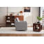 Fauteuil d'appoint pivotant en tissu Elacqua-106588602
