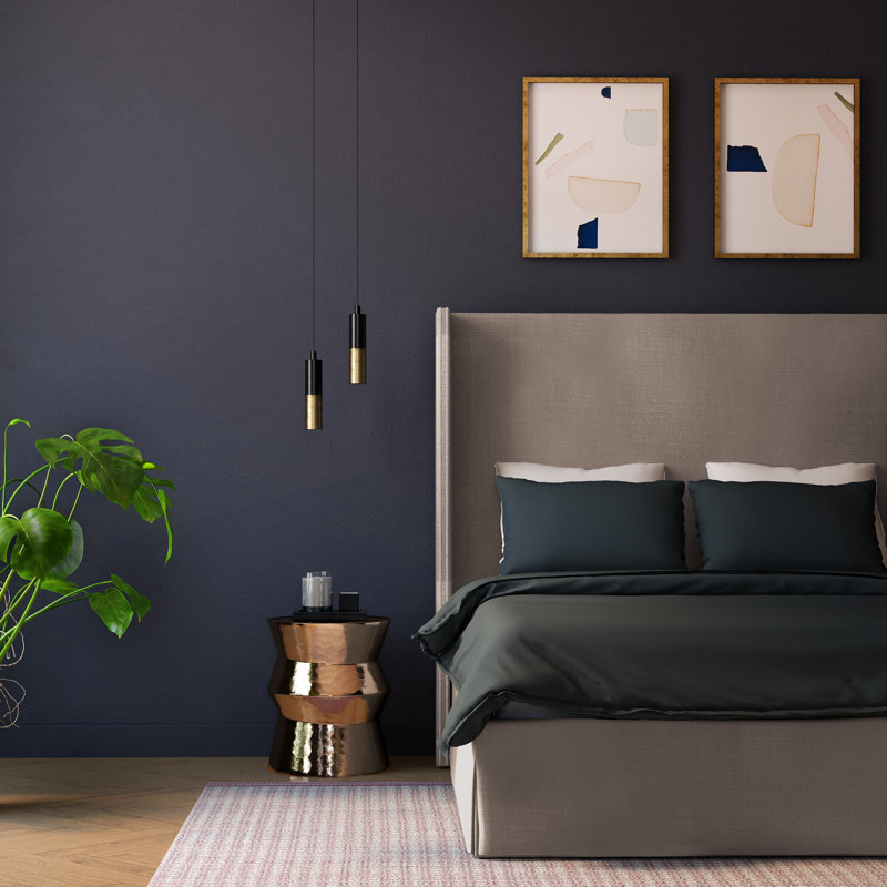 Kaiser Bed, Queen, Plush Velvet Alabaster