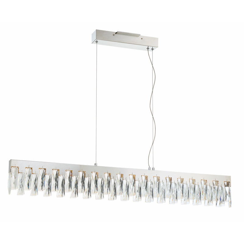 Luminaire suspendu chromé 1 lumière Curio