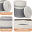 Panier à linge tressé avec poignées, panier à linge XXL polyvalent, panier de rangement pour couvertures et grands jouets (gris, 55 L)