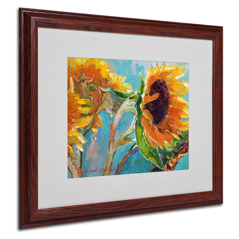« sun 11 », reproduction d’art sur toile encadrée, H 16 po x l 20 po x P 0,5 po, Grain de bois