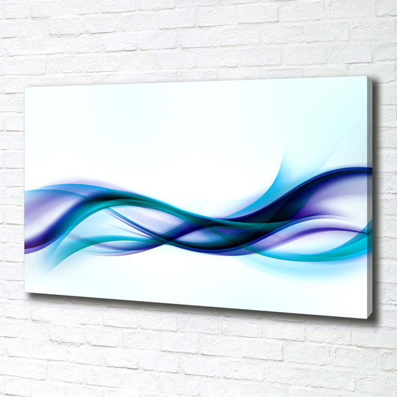 Waves Abstraction - Wrapped Canvas Print