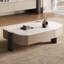 Table basse White Stone + Bois manufacturé