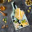 Ambesonne Xo Tempered Glass Cutting Board Simplistic Pattern Black and White