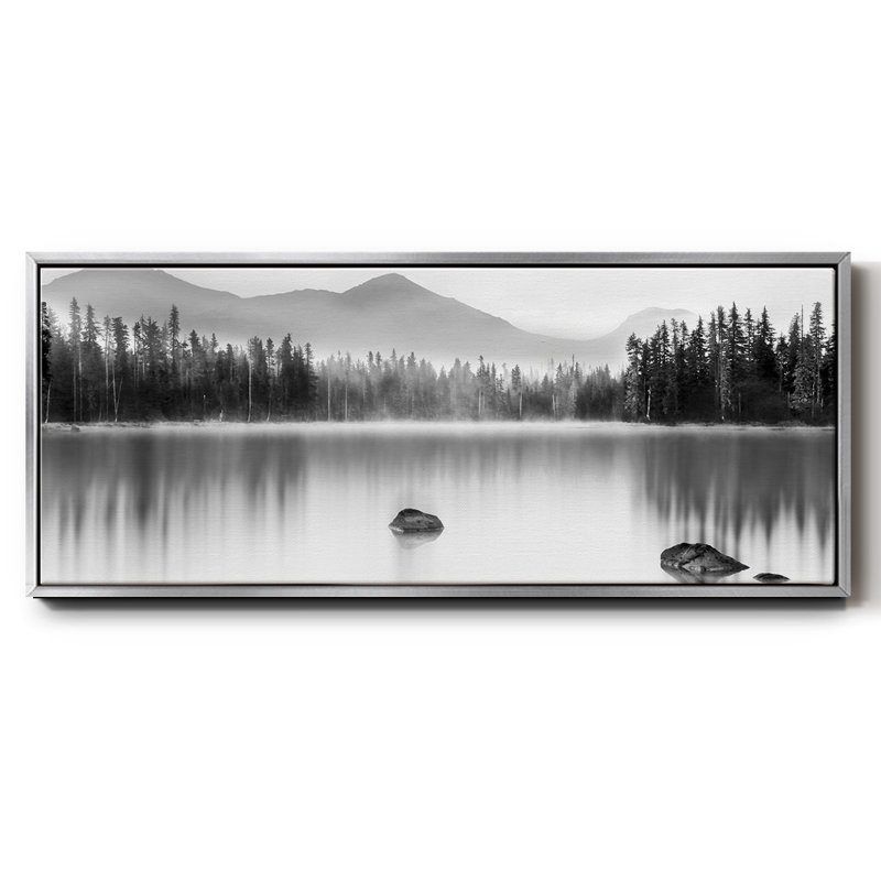 Mountain Reflection - toile encadrée, H 12 po x l 30 po