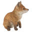 Statue de renard assis