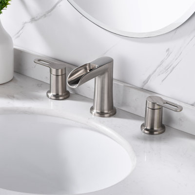 Robinet de salle de bain espacé à 2 poignées à 2 poignées VividFall