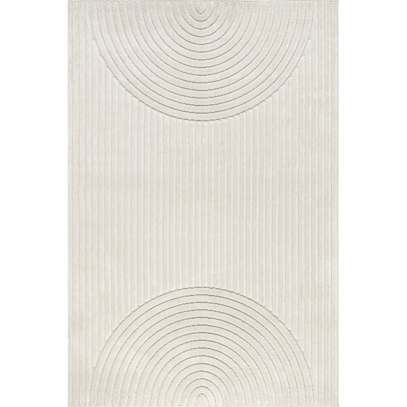 Latitude Run® Zia Geometric Indoor/Outdoor Rug, Rectangle 5'3" x 7'7"