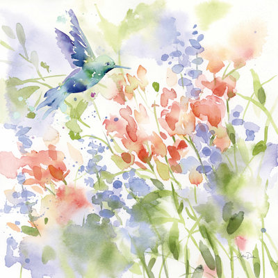 " Hummingbird Meadow " Painting Print