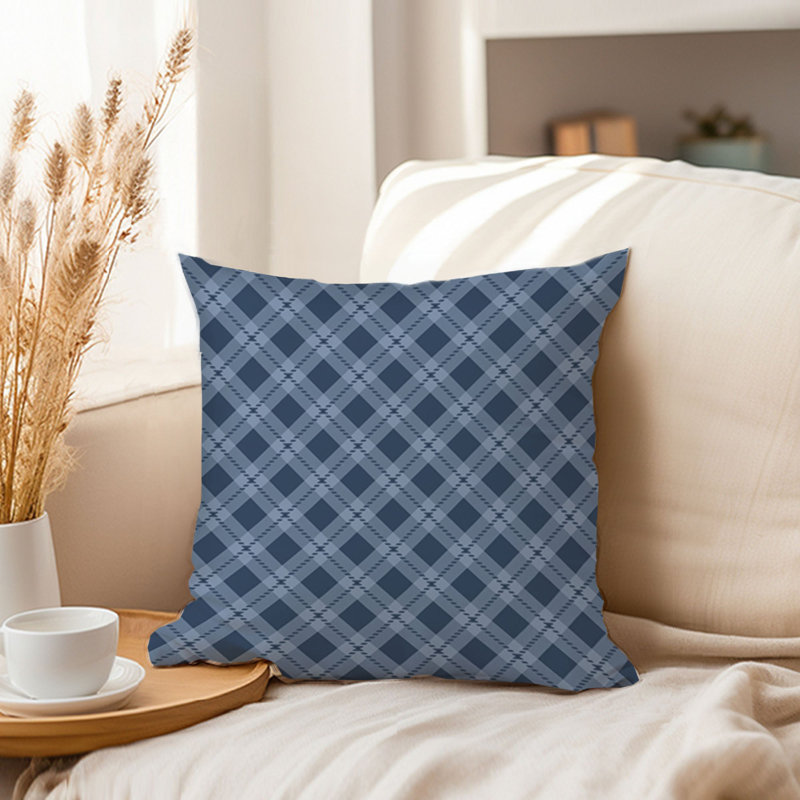 Blue Plaid III Modern