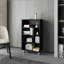 Black Bookcase With Six Shelf-584949832