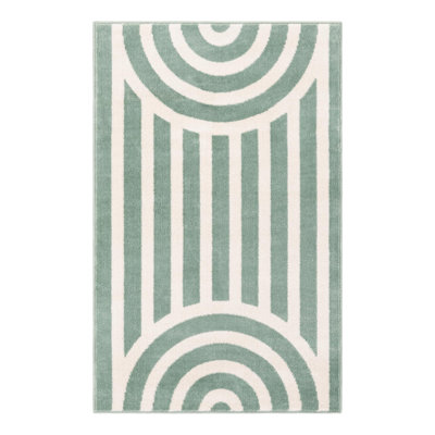 Unique Loom Lines Whimsy Kids Rug