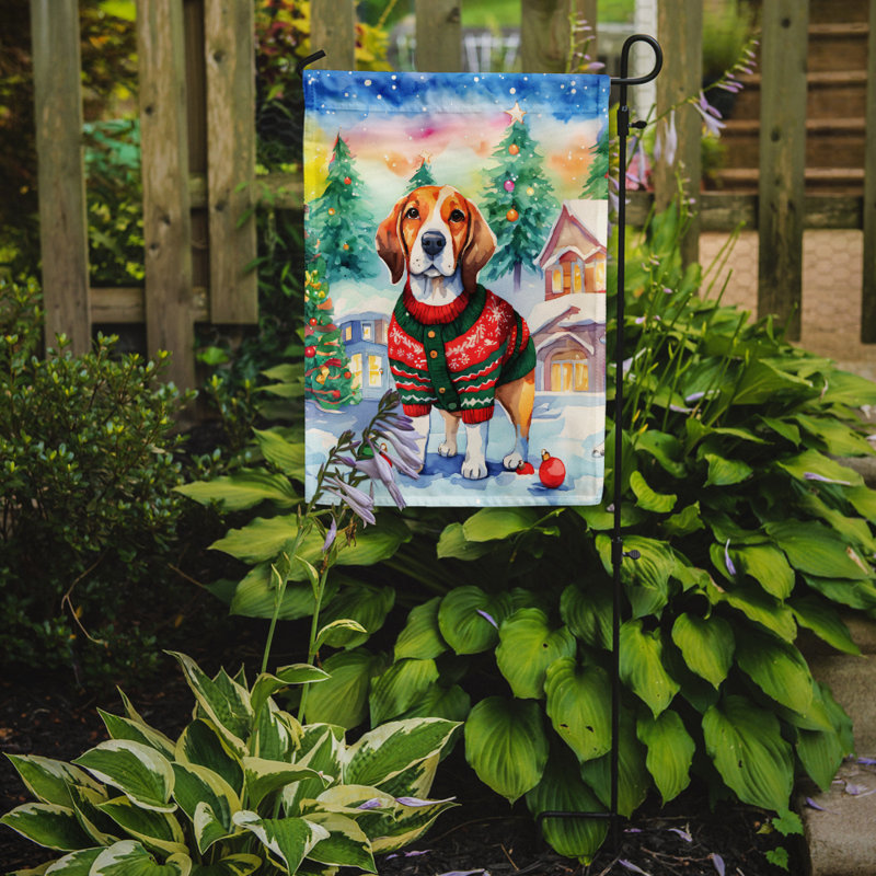 Double Sided Polyester Christmas, 15.5'' H x 11.25'' W