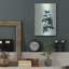 Art mural luxueux «Dry Blue Flowers» par Sabrina Balbuena, art mural en métal-102370787