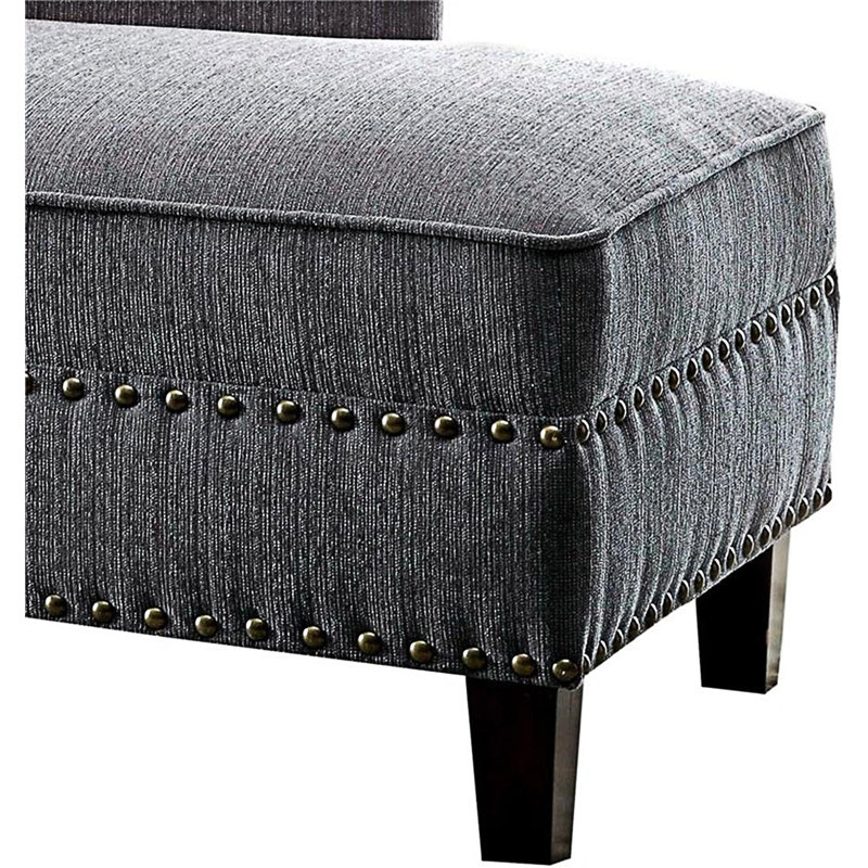 Chaise avec coussin, Gris