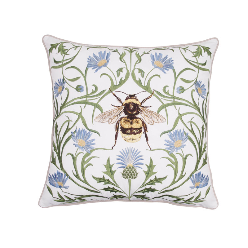Garden Bee Outdoor Pillow