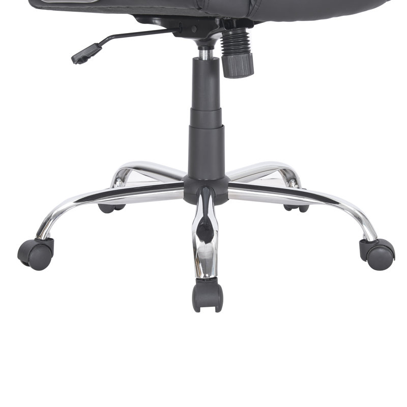 High Back Executive Desk Chair,  Premium Faux Leather Office Chair with Back Support, Computer Chair Armrest and Lumbar Support, Pair of 2