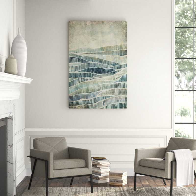 Slopes Print by Elena Carlie, Glass Coat, 60" H x 40" W x 2" D