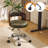 Ring-Shaped Wooden Back Office Chair With Foot Spikes And Wheels-1265467731