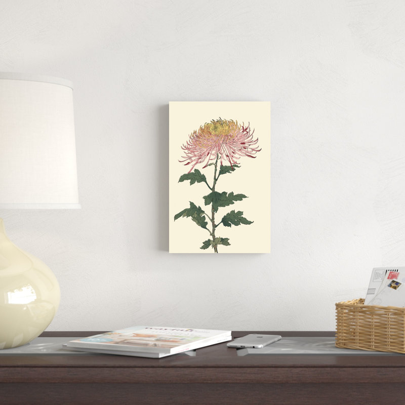 Chrysanthème bloc de bois II, H 12 po x l 8 po