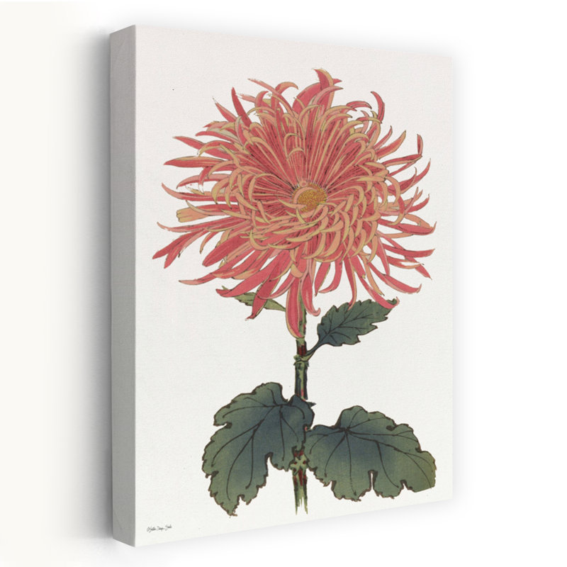 Art floral printanier rose 2, H 36 po x l 24 po
