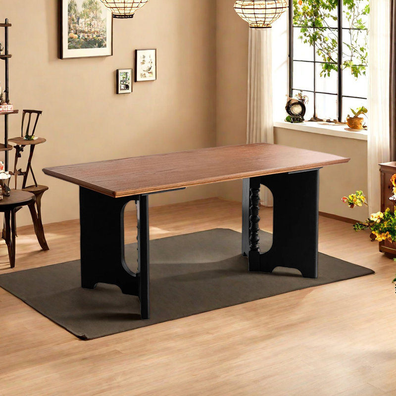 Table de salle à manger vintage en bois de frêne