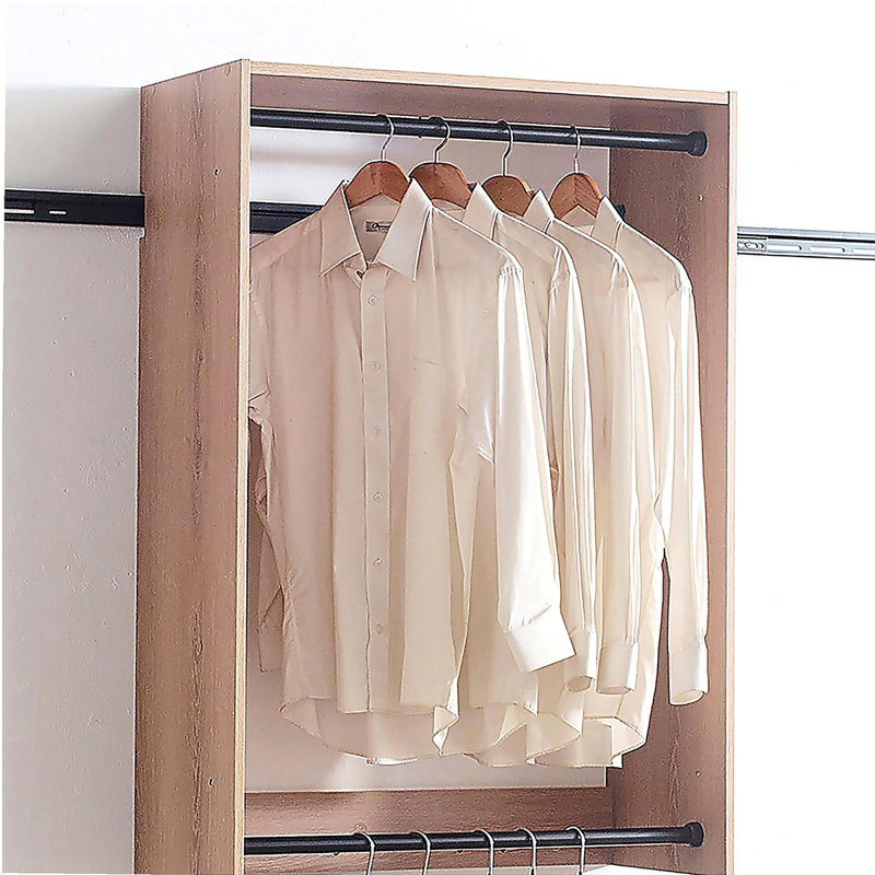 Devi Oak Wall Mounted Wood Closet System