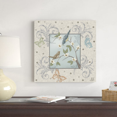 " Whimsical Birds I " by Jade Reynolds