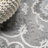 Isbell Modern Medallion High-Low Light Gray/Ivory Indoor/Outdoor Rug-1917165277