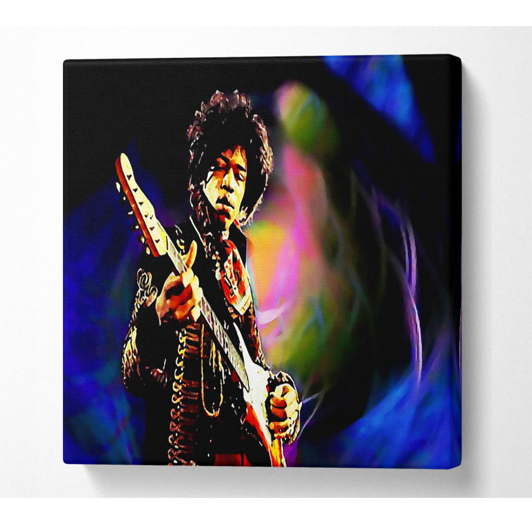 Jimi Hendrix Energy Field - Kunstdrucke auf Leinwand