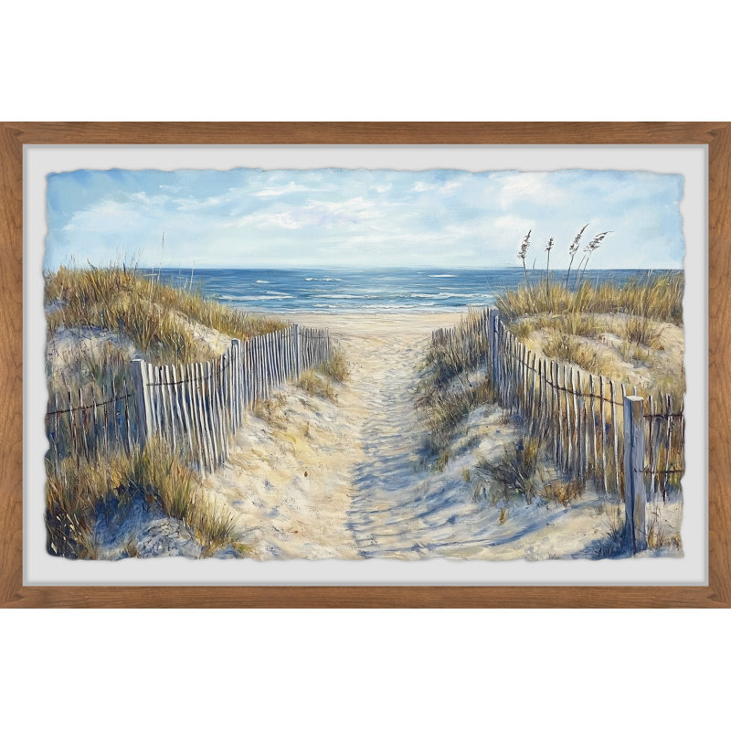 "Seaside Entrance" Framed Print, 8" H x 12" W