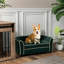 Petit chien moyen, foncé, facile à entretenir et pour animaux de compagnie, coussin épais, housse amovible
