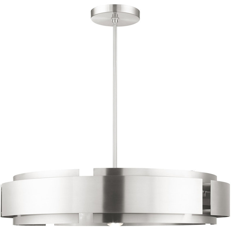 Lustre classique 7 lumières à abat-jour Jakiya