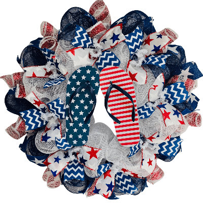 Couronne patriotique avec des bascules