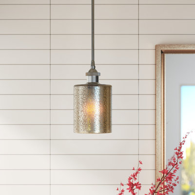 Luminaire suspendu cylindrique 1 lumière Leilani
