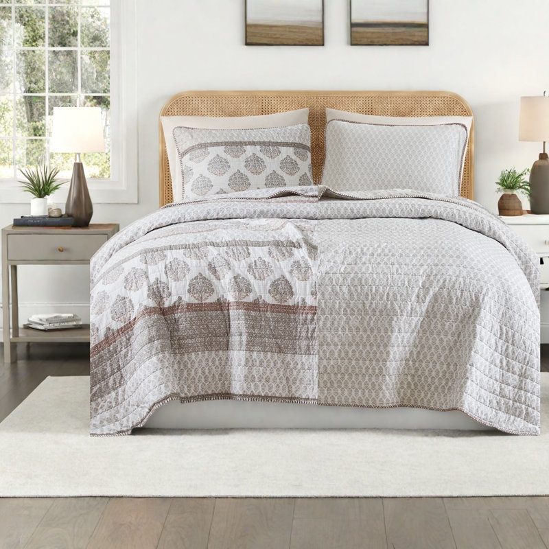 Ensembles de literie en coton pour lits King et Cal King, couette moderne réversible