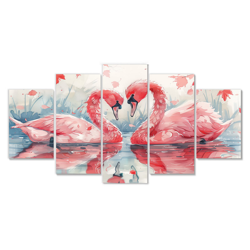 Ensemble d'art sur toile Cheadle - Swans Animal