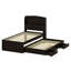 Lit plateforme Vetri avec tête de lit à DEL avec rangement, station de charge, lit gigogne simple et 2 tiroirs-1740350071-1740350069