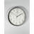Elegant Decorative Wall Clock, Silver Finish, 11.8 x 11.8 x 1.8 inches | 100% Plastic Body with Real Glass Cover | Stylish Home Decor for Living Room, Office & Bedroom | Perfect Gift for Any Occasion-105523919