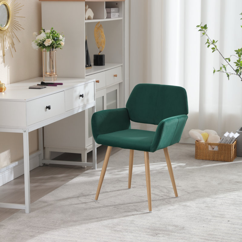 Chaise de salle à manger avec accoudoirs, Crème, crème