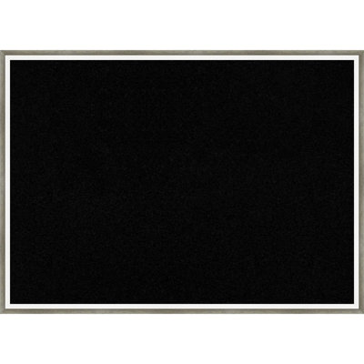 Lucie Silver White Frame Wall Cork Bulletin Board