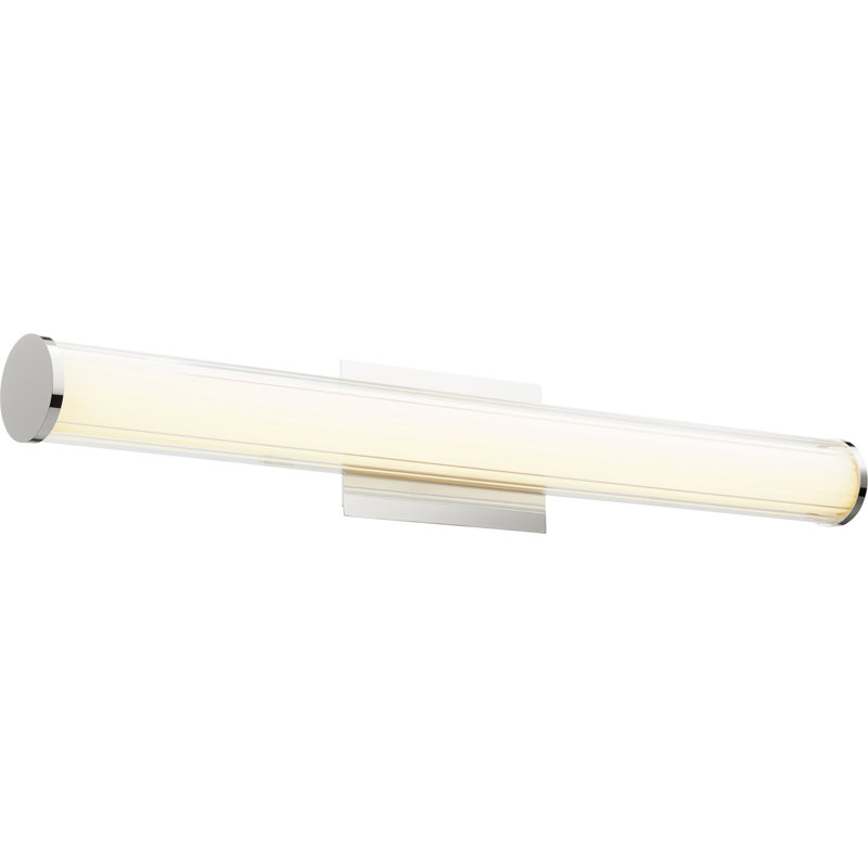 Barre d’éclairage de salle de bain 2 lumières del Chana, Nickel poli