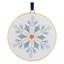 Metal Modern Snowflake Disc Ornament (Set of 12)