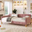 Lit de jour simple rembourré avec 4 pieds de soutien-284740485-284740491