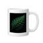 Green Fern Leaf Fractal Nature Botanical Botanical Art Ceramic Mug, 11oz