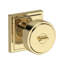 Vashon Keyed Entry Knob with Stepped Square Rose in Lifetime (PVD) Satin Brass-1381515730