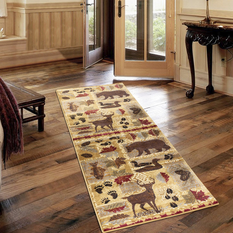 Beige Polypropylene Rug 2X3, Rustic Motifs, Stain-, For A Charming Home Living 2Ft X 3Ft Area Rug, Beige, Stain , Adds Touch To