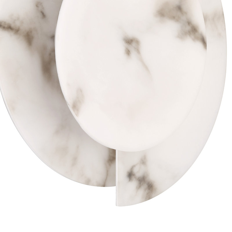 Applique murale 1 lumière Hunter Opaline Crest, Albâtre