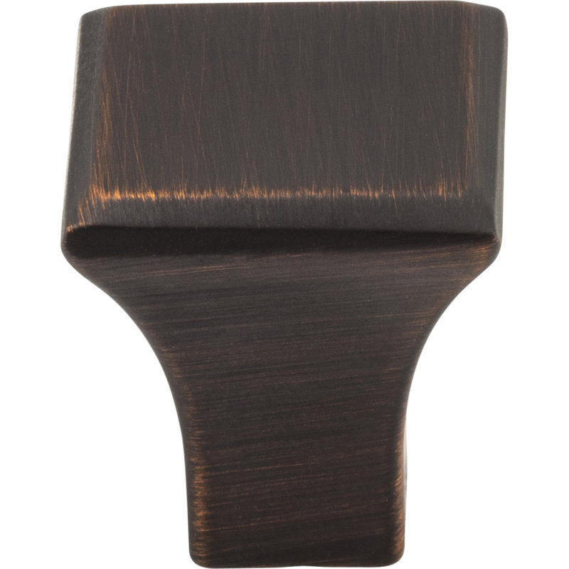 Marlo Square Knob, Brushed Oil Rubbed Bronze, 1 1/4″