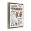 «Holiday Gingerbread Cookies Recipe», art mural encadré sur toile Floater-361491320-366332043